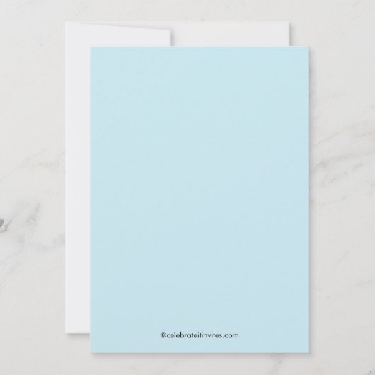 納屋周囲の庭ルースターベビーシャワー招待状 招待状 (裏面)