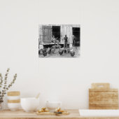 納屋周囲の庭万丈棋士、1927年。ヴィンテージ写真 ポスター (キッチン)