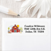 納屋周囲の庭住所 シール (インサイチュ)