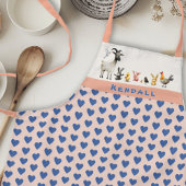 納屋周囲の庭動物子供の名前よだれかけエプロン エプロン