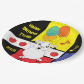 納屋周囲の庭動物羊の誕生日パーティー紙プレート ペーパープレート (アングル)