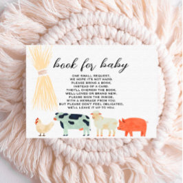 納屋周囲の庭動物 – ベビー挿入カード用ブック プレイスカード