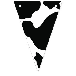 納屋周囲の庭動物-牛パターン-野生の西-農場 バンティングフラッグ