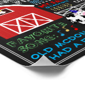 納屋周囲の庭第2誕生日ポスター ポスター (角)