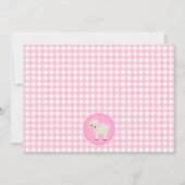 納屋周囲の庭誕生日の招待 招待状 (裏面)