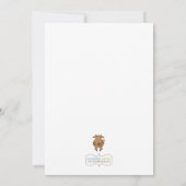 納屋周囲の庭誕生日パーティーの招待 招待状 (裏面)