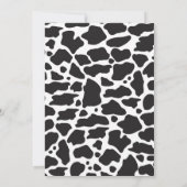 納屋周囲の庭誕生日パーティーへの招待 招待状 (裏面)