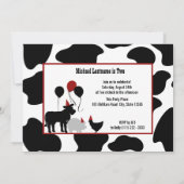 納屋周囲の庭誕生日パーティー(写真あり) 招待状 (裏面)