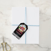 納屋周囲の庭誕生日メッセージカード ギフトタグ (より糸付き)