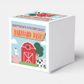 納屋周囲の庭誕生日Bash/パーティー フェイバーボックス (裏面サイド)