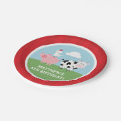 納屋周囲の庭誕生日Bash/パーティー ペーパープレート (アングル)