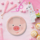 納屋周囲の庭豚 ペーパープレート (パーティー)