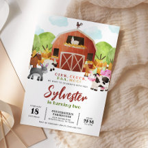 納屋周囲の庭農畜生誕生会