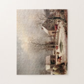 納屋周囲の庭 ジグソーパズル (縦)