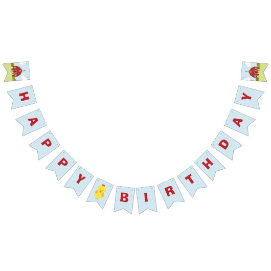 納屋周囲の庭 バンティングフラッグ (全)