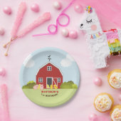 納屋周囲の庭 ペーパープレート (パーティー)