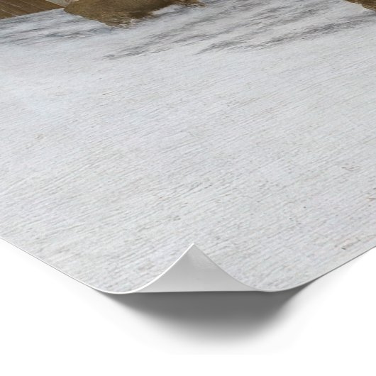 納屋周囲の庭 ポスター (角)