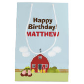 納屋周囲の庭 ミディアムペーパーバッグ (裏面)