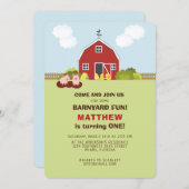 納屋周囲の庭 招待状 (正面/裏面)