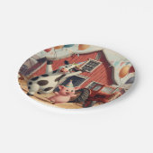 納屋周囲の庭Bash使い捨てプレート🐷🍽️ ペーパープレート (アングル)