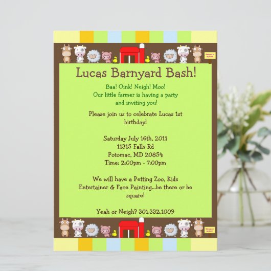 納屋周囲の庭Bash 招待状 (スタンド正面)