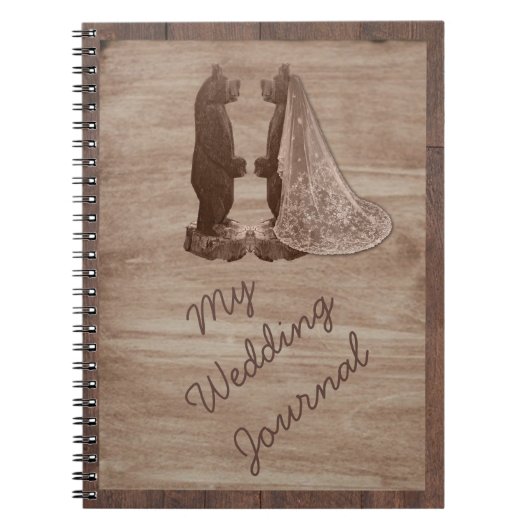 納屋木は国の結婚式ジャーナルに耐えます ノートブック (正面)