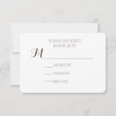 納屋木刺激を受けたなメーソンジャー + 野生の花RSVP 出欠カード (裏面)