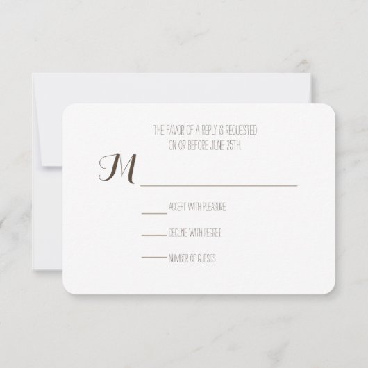 納屋木刺激を受けたなメーソンジャー + 野生の花RSVP 出欠カード (裏面)