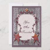 納屋板は星錆つきました 招待状 (正面)