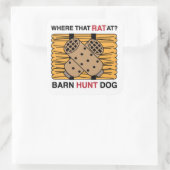 納屋狩り犬 スクエアシール (バッグ)