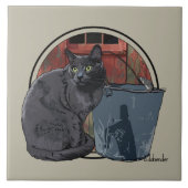 納屋猫 タイル (正面)