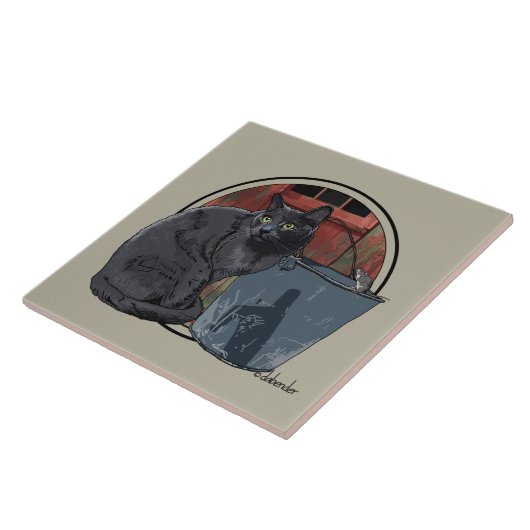 納屋猫 タイル (側面)