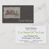 納屋風車及び牛 名刺 (正面/裏面)