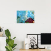 納屋 ミックスメディア 3 ポスター (ホームオフィス)