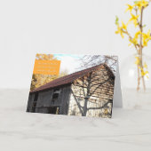 納屋、木の影、スピリッツすべて許可エバのカード カード (黄色い花)