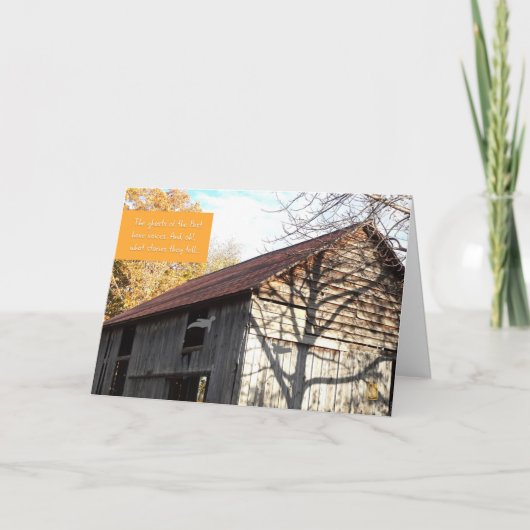 納屋、木の影、スピリッツすべて許可エバのカード カード (正面)