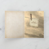 納屋Retriementが付いている古いタイヤの振動 カード (内部)