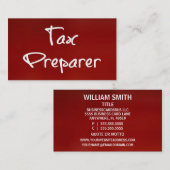 納税作成者の名刺 名刺 (正面/裏面)