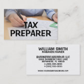 納税作成者の名刺 名刺 (正面/裏面)