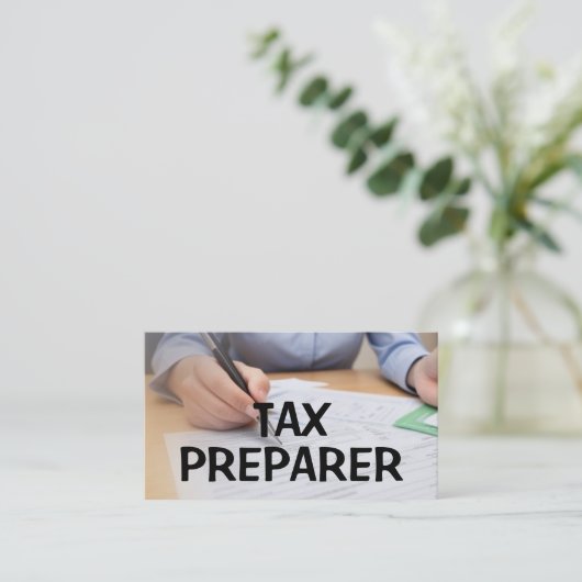 納税作成者の名刺 名刺 (スタンド正面)