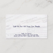 納税作成者の名刺 名刺 (裏面)