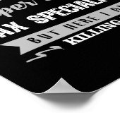 納税専門家殺害おもしろいノベルティ ポスター (角)