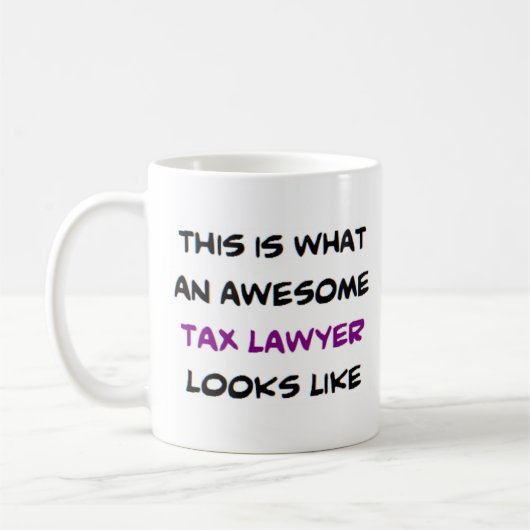納税弁護士素晴らし コーヒーマグカップ (左)