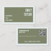 納税者のカスタムQR 名刺 (正面/裏面)