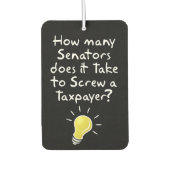 納税者は納税者をネジで締める カーエアーフレッシュナー (正面)