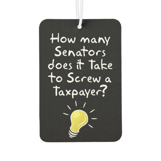 納税者は納税者をネジで締める カーエアーフレッシュナー (裏面)