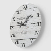 納素朴屋木家名 ラージ壁時計 (傾斜)