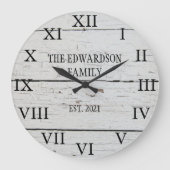 納素朴屋木家名 ラージ壁時計 (正面)