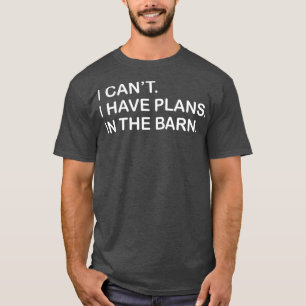 納車馬の牛に計画が立てられない Tシャツ