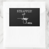 紐で縛られる 長方形シール (バッグ)